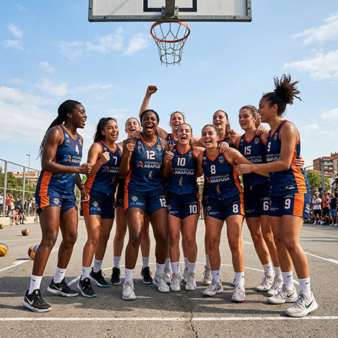 Equipo de baloncesto femenino patrocinado por Abafusa apuesta por el deporte.